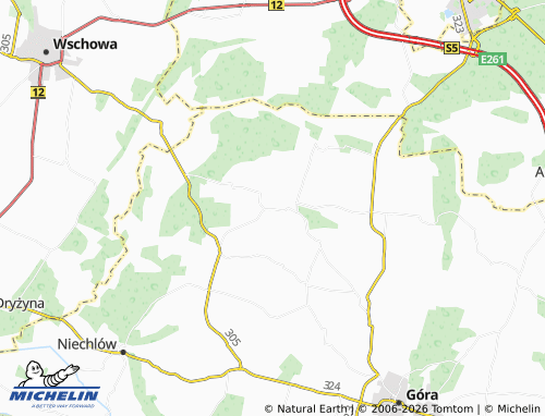 MICHELIN Wioska map - ViaMichelin