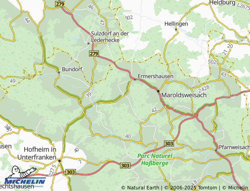 MICHELIN-Landkarte Birkenfeld - ViaMichelin