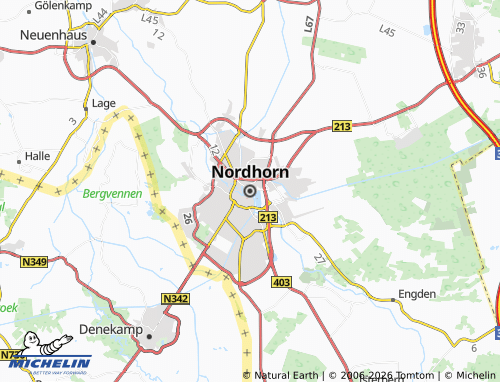 Kaart MICHELIN Nordhorn - ViaMichelin