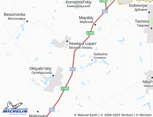 MICHELIN Politotdel'skiy map - ViaMichelin