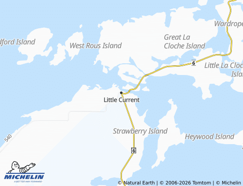 Kaart MICHELIN Little Current - ViaMichelin