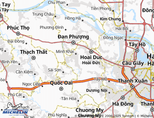 MICHELIN Cát Quế map - ViaMichelin