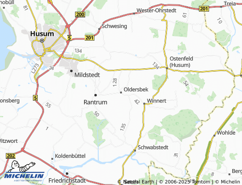 MICHELIN Oldersbek map - ViaMichelin