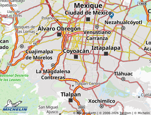 Mappa MICHELIN Villa Coyoacán - ViaMichelin