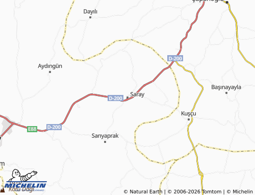 MICHELIN Saray map - ViaMichelin