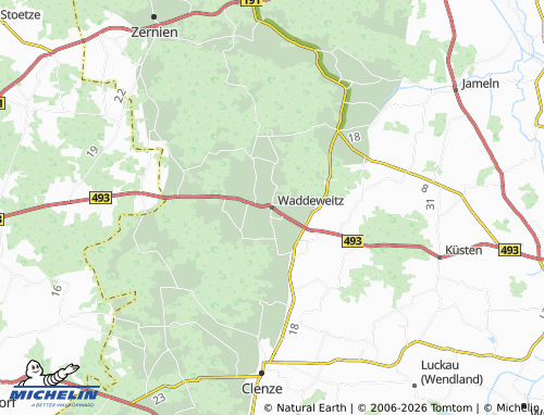 MICHELIN Waddeweitz map - ViaMichelin