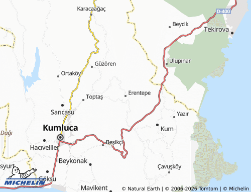 Mappa MICHELIN Erentepe - ViaMichelin