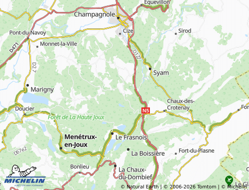 Mapa MICHELIN Châtelneuf - ViaMichelin