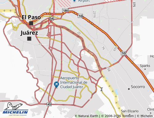 MICHELIN Misión de Santa Fé map - ViaMichelin