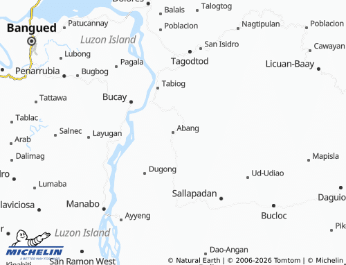 MICHELIN Abang map - ViaMichelin