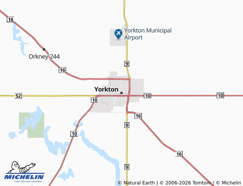 Mappa MICHELIN Yorkton - ViaMichelin
