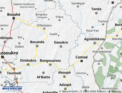 Mappa MICHELIN Daoukro - ViaMichelin