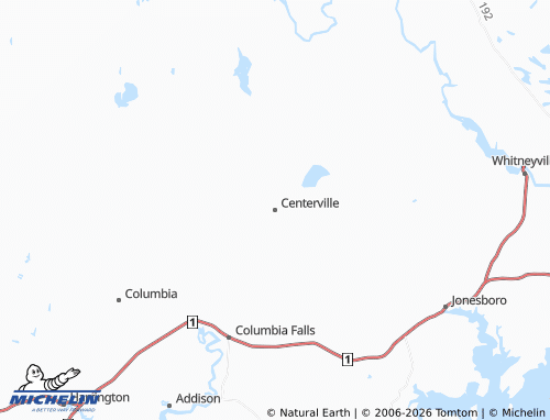 Carte MICHELIN Centerville - ViaMichelin