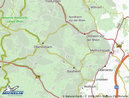 Kaart MICHELIN Oberwaldbehrungen - ViaMichelin