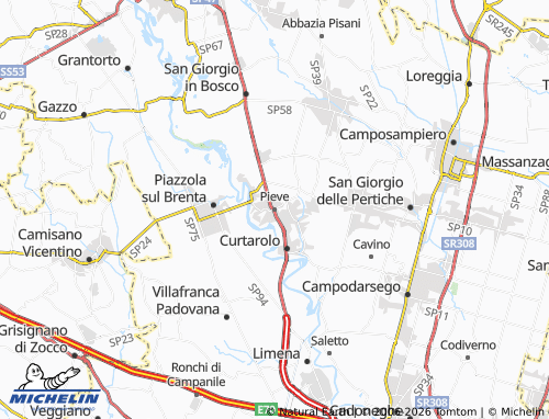 MICHELIN Pieve map - ViaMichelin
