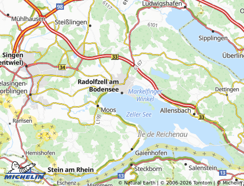 Mappa MICHELIN Radolfzell am Bodensee - ViaMichelin