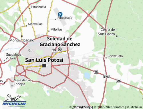 MICHELIN Privada de Lourdes map - ViaMichelin