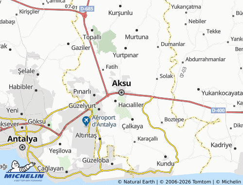 Mapa MICHELIN Aksu - ViaMichelin