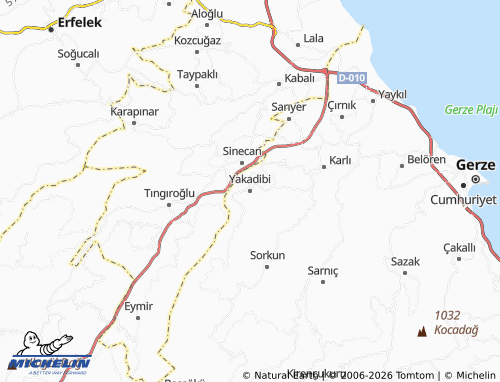 Kaart MICHELIN Yakadibi - ViaMichelin