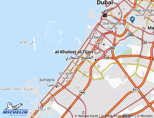 MICHELIN Jumeira Third map - ViaMichelin