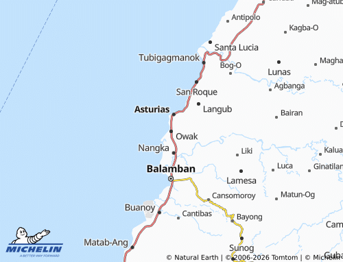 MICHELIN Owak map - ViaMichelin