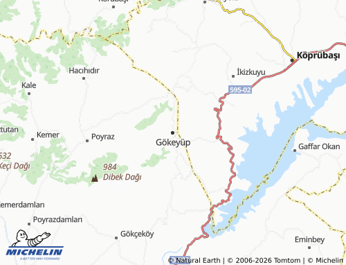 MICHELIN Gökeyüp map - ViaMichelin