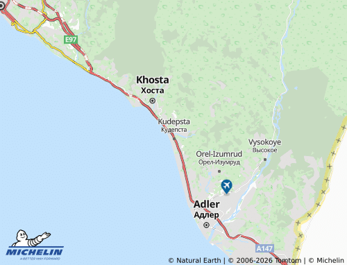 Carte MICHELIN Kudepsta 2 - ViaMichelin