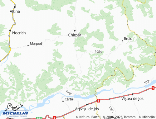 Mappa MICHELIN Săsăuș - ViaMichelin