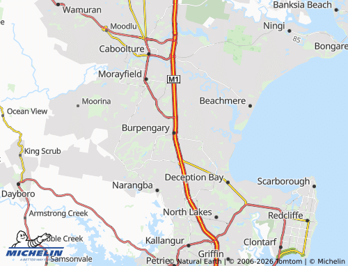 Mapa MICHELIN Burpengary - ViaMichelin
