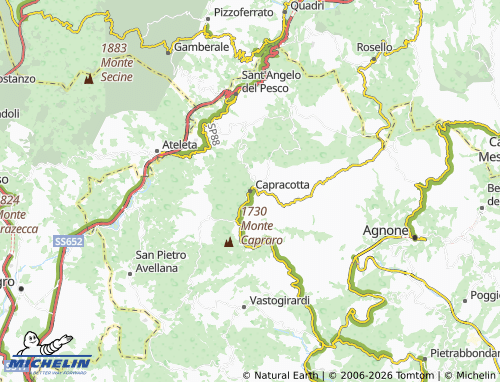 Mapa MICHELIN Capracotta - ViaMichelin