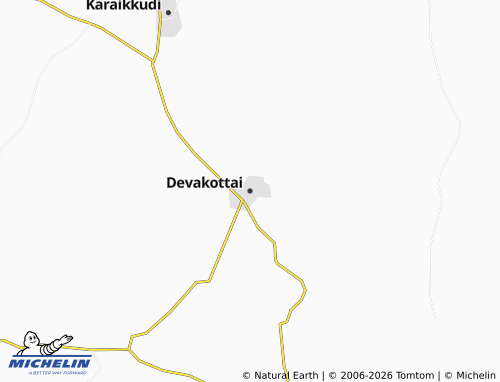 Carte MICHELIN Devakottai - ViaMichelin