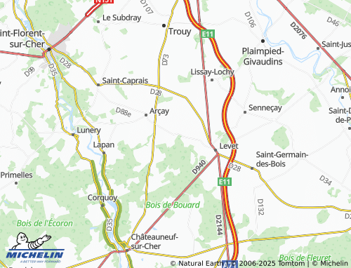 MICHELIN Louy map - ViaMichelin