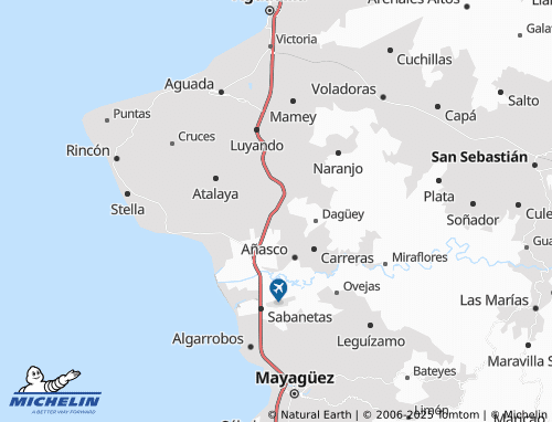 MICHELIN Quebrada Larga map - ViaMichelin