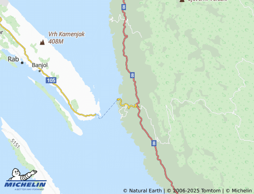 MICHELIN Mršići map - ViaMichelin
