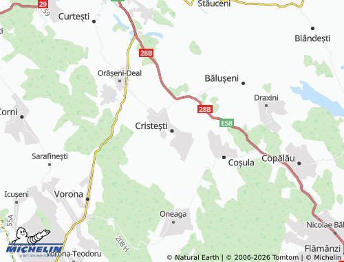 Mappa MICHELIN Cristești - ViaMichelin
