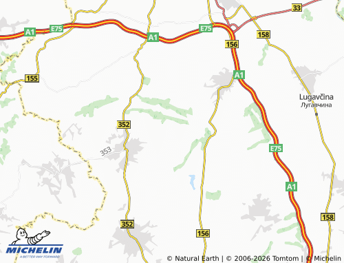 Carte MICHELIN Bačinac - ViaMichelin