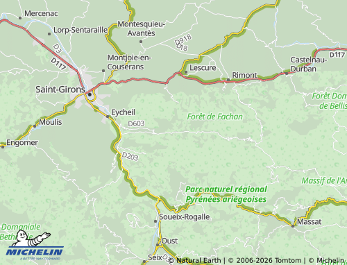 Mappa MICHELIN Rivèrenert - ViaMichelin