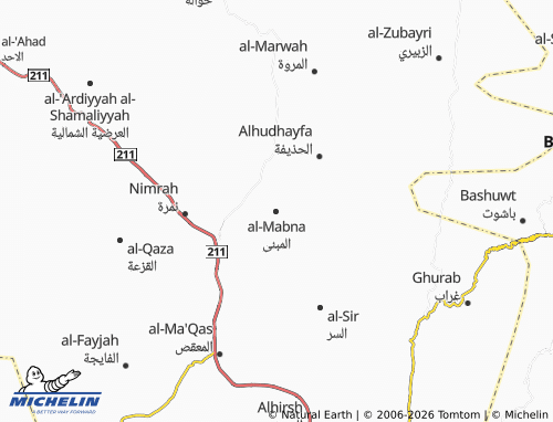 Carte MICHELIN al-Mabna - ViaMichelin