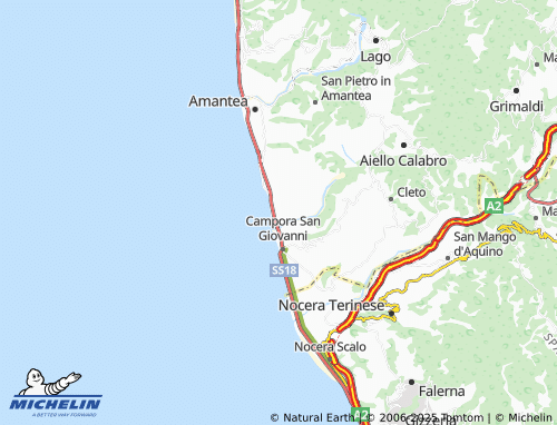 Mappa MICHELIN Corica - ViaMichelin