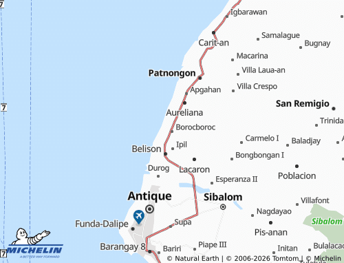 MICHELIN Borocboroc map - ViaMichelin
