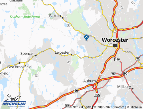 Carte MICHELIN Leicester - ViaMichelin