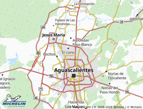 MICHELIN-Landkarte Villas de San Nicolás - ViaMichelin