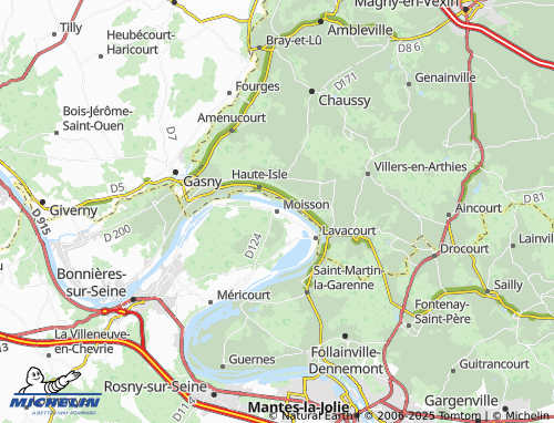 Mapa MICHELIN Moisson - ViaMichelin
