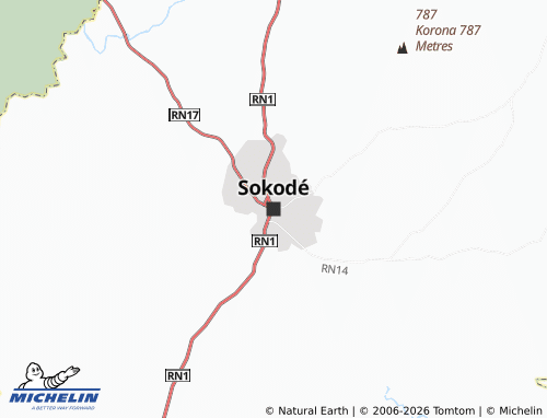Mapa MICHELIN Sokodé - ViaMichelin
