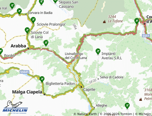 MICHELIN Andraz map - ViaMichelin