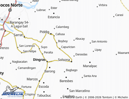 MICHELIN Bubuos map - ViaMichelin