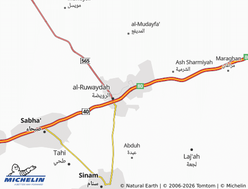 Carte MICHELIN al-Mureequb - ViaMichelin