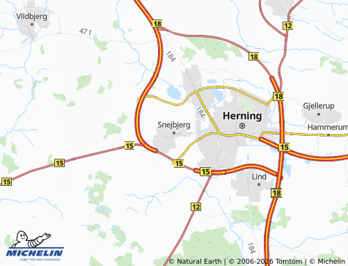 Mapa MICHELIN Snejbjerg - ViaMichelin