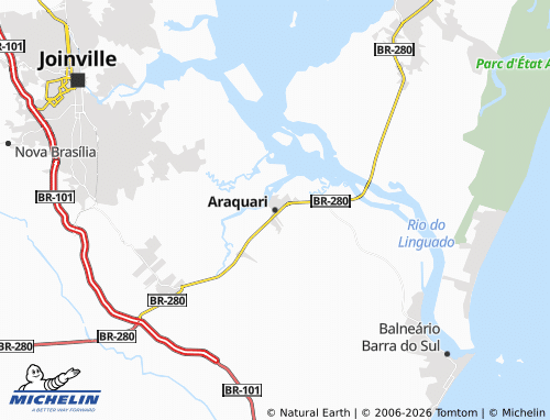 Mapa MICHELIN Araquari - ViaMichelin