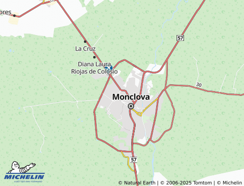 MICHELIN 10 de Mayo map - ViaMichelin